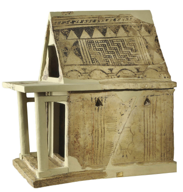 <p>Rectilinear clay temple model from the sanctuary of Hera near Argos</p>