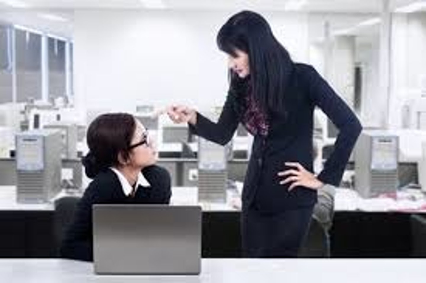 <p>to use the power that your position gives you over someone in order to make them do what you want</p>