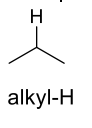 <p>what are the approx chemical shifts of alkyl-H</p>