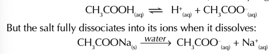 <p>a mixture of ethanoic acid + sodium ethanoate is an example of a buffer solution</p>