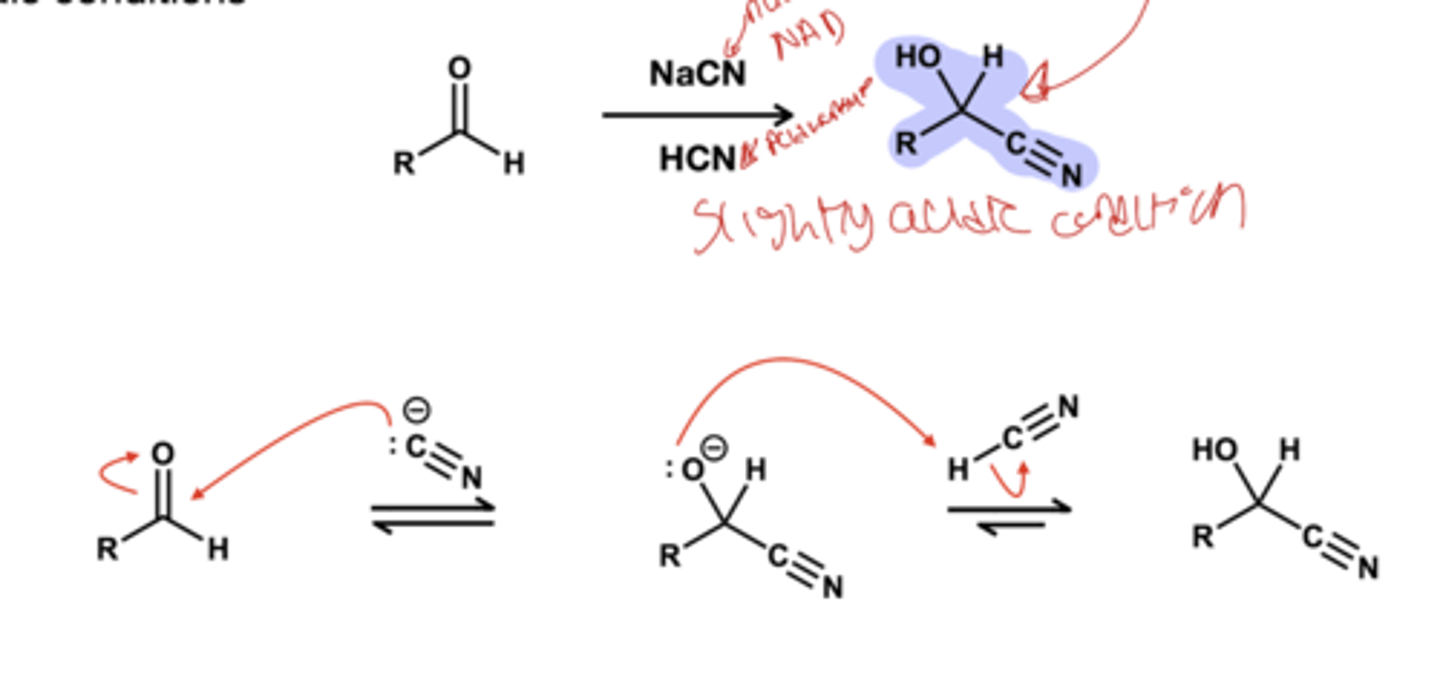 <p>NaCN, HCN</p>