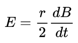 <p>Induced Electric field has direction along circumference of loop in the direction of induced current (tangential to circle)</p>