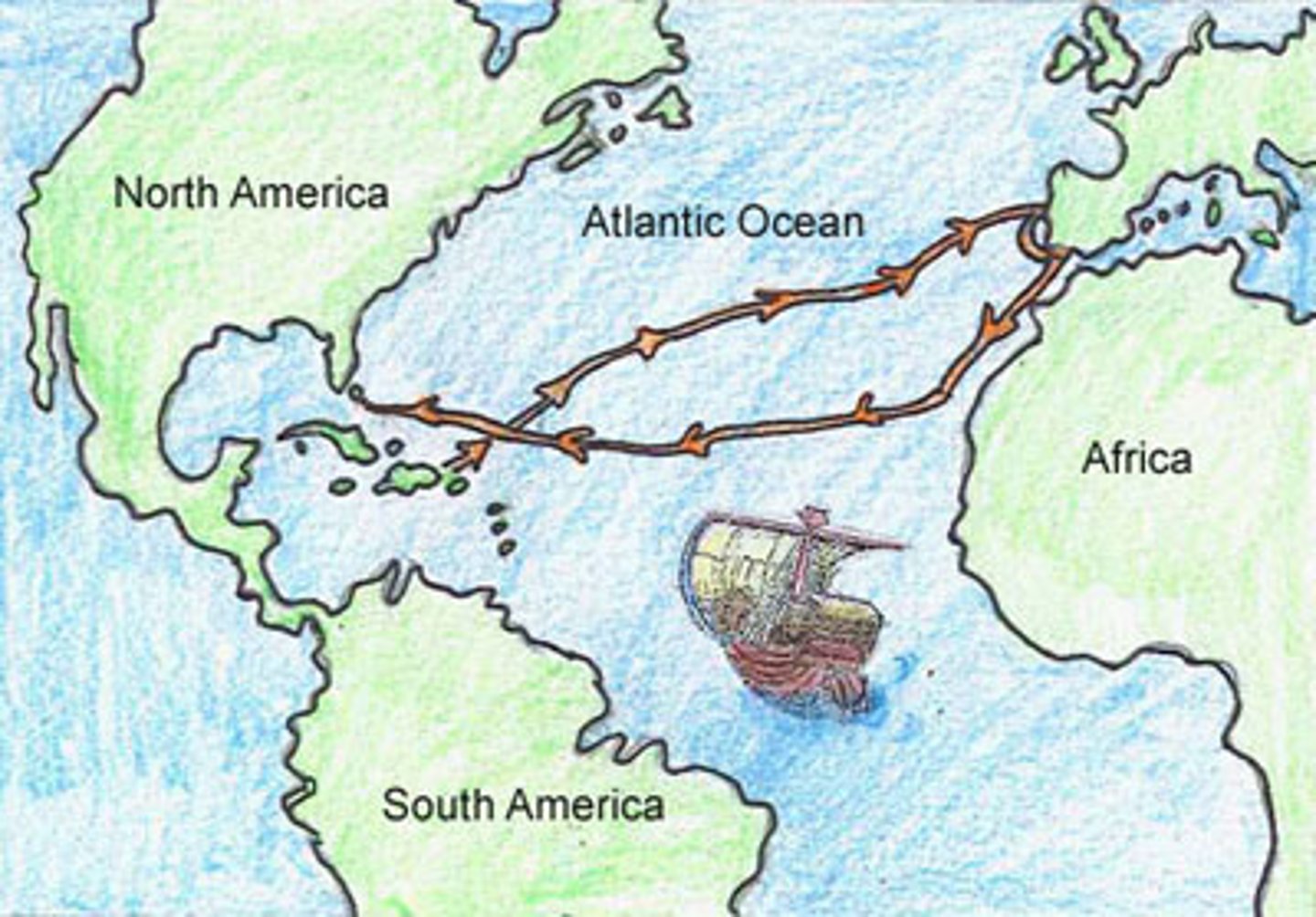 <p>(n) A long journey by sea or in space</p>