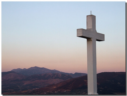 The monotheistic religion based on the teachings of Jesus of Nazareth. Followers believe he is the messiah, or son of God