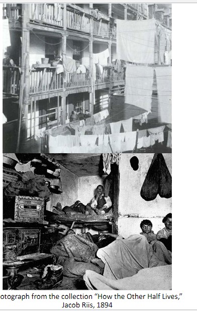 photographic essay “How the Other Half Lives” about tenements and terrible conditions