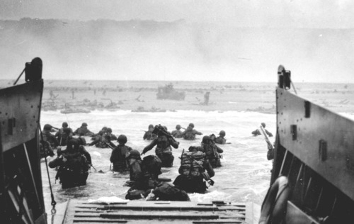 <p>June 6, 1944 when some 156,000 American, British and Canadian forces landed on five beaches along a 50-mile stretch of the heavily fortified coast of France's Normandy region. The invasion was one of the largest amphibious military assaults in history</p>