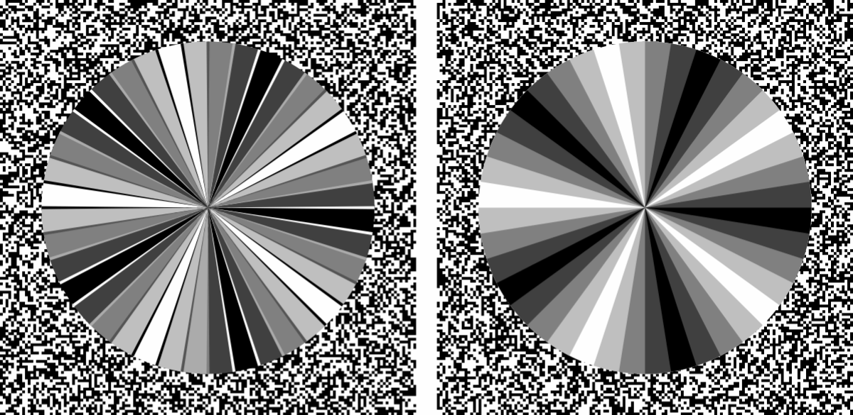 <ul><li><p>spinning wheel seems to rotate in the opposite direction of its actual movement because the light and dark spokes blend with the sections around them, tricking the brain into seeing reversed motion</p></li></ul><p></p>