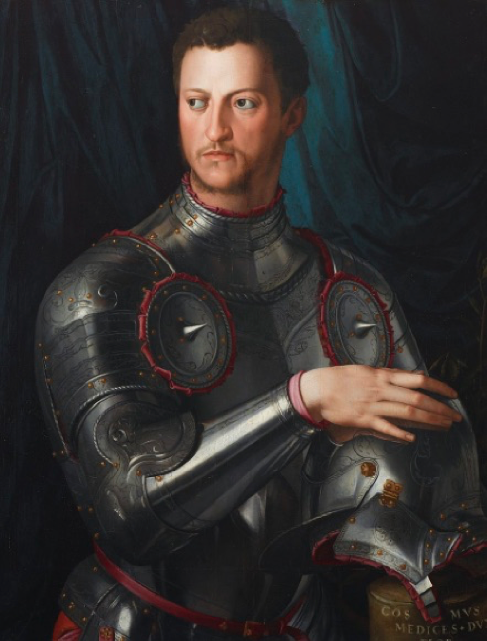 <p>Describe the composition of the <span style="background-color: transparent;"><em><span>Duke Cosimo I de Medici </span></em><span>and its significance </span></span></p>