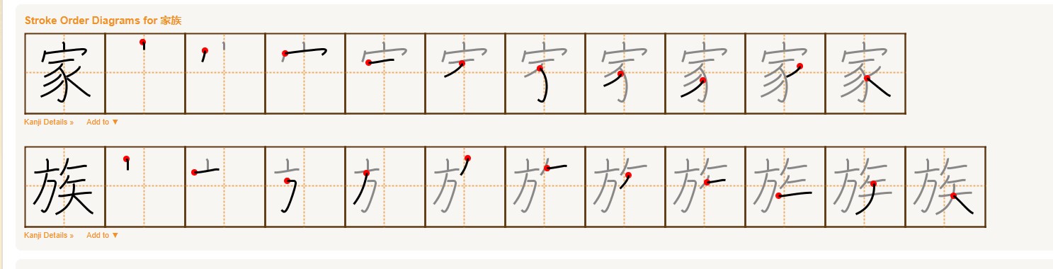 család (かぞく)

