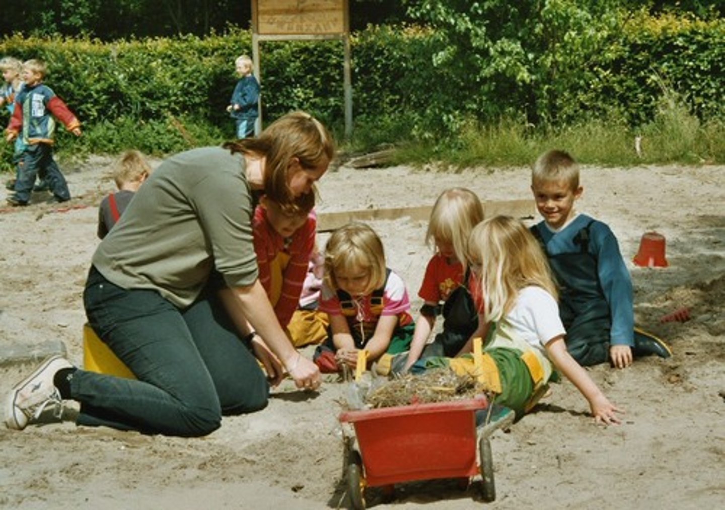 <p>to look after, supervision</p>