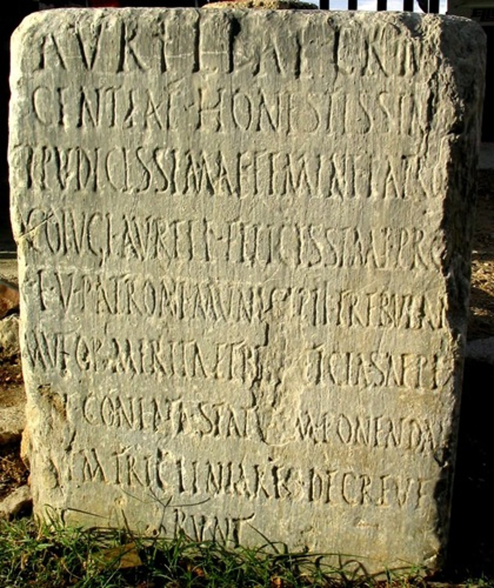 <p>The language spoken by the ancient Romans</p>