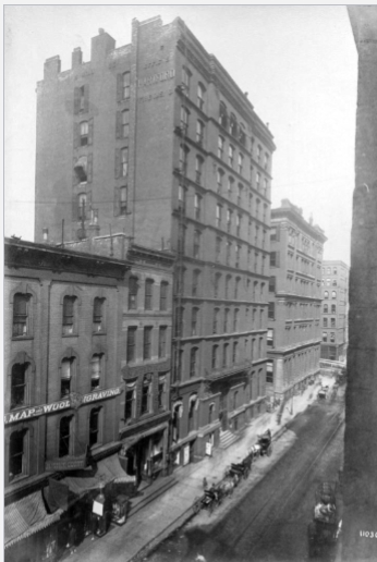 <p>Montauk Block, Burnham and Root, Chicago, 1880’s</p>
