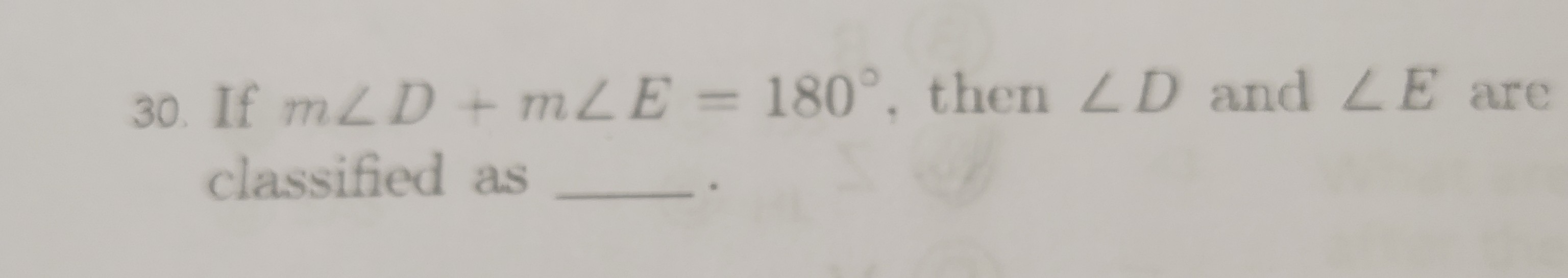<p>What kinda angles are D and E?</p>