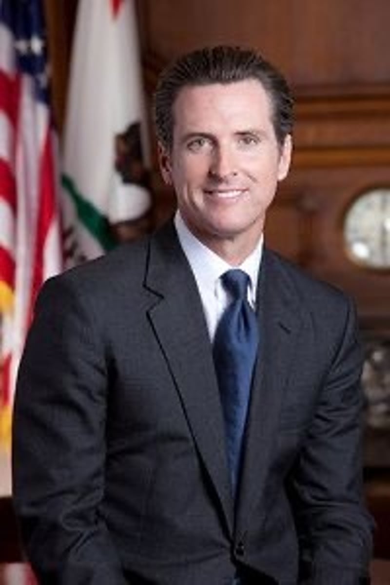 <p>Gov. Gavin Newsom (D)</p>