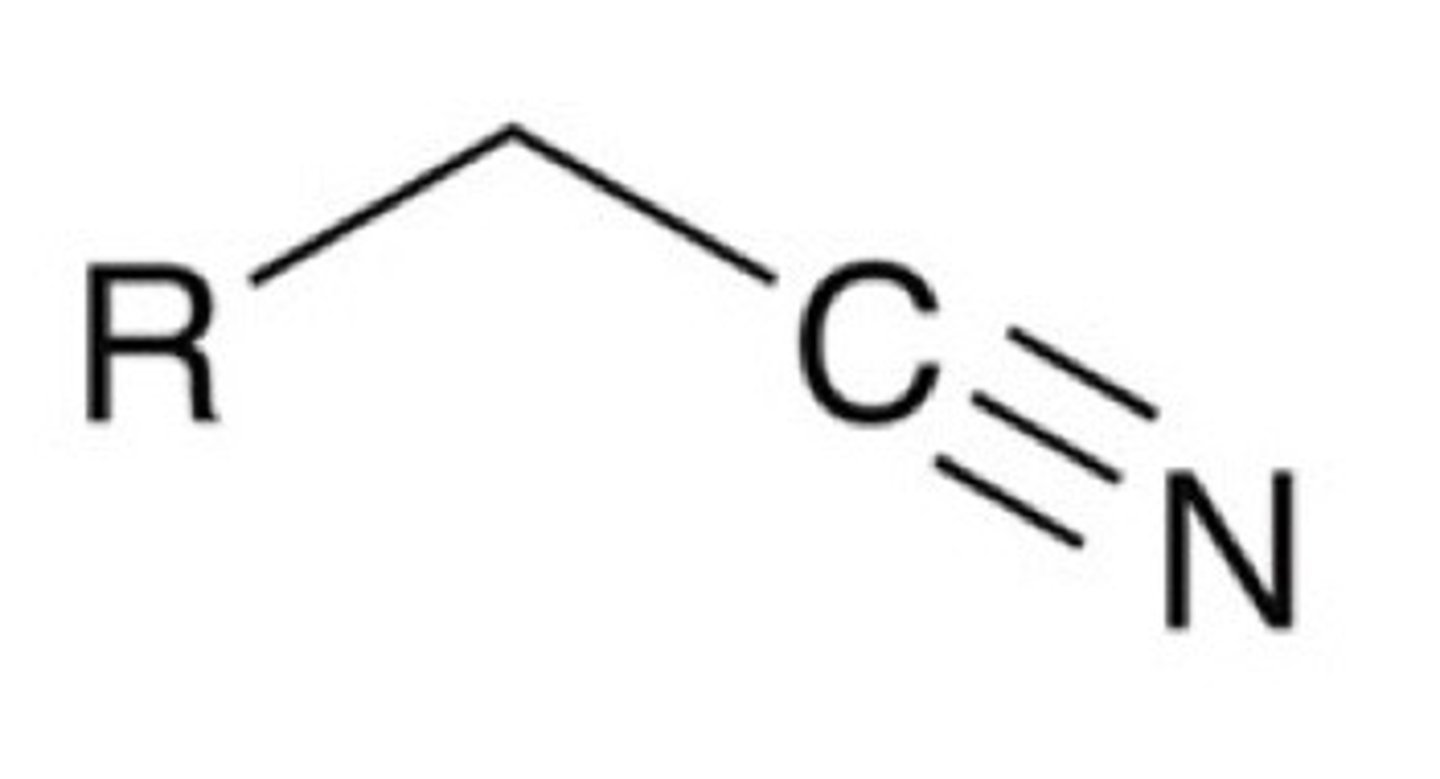 <p>a) RCH2Br + NaCN</p><p>b) RCOCl + SOCL2 (-SO2, 2HCL)</p>