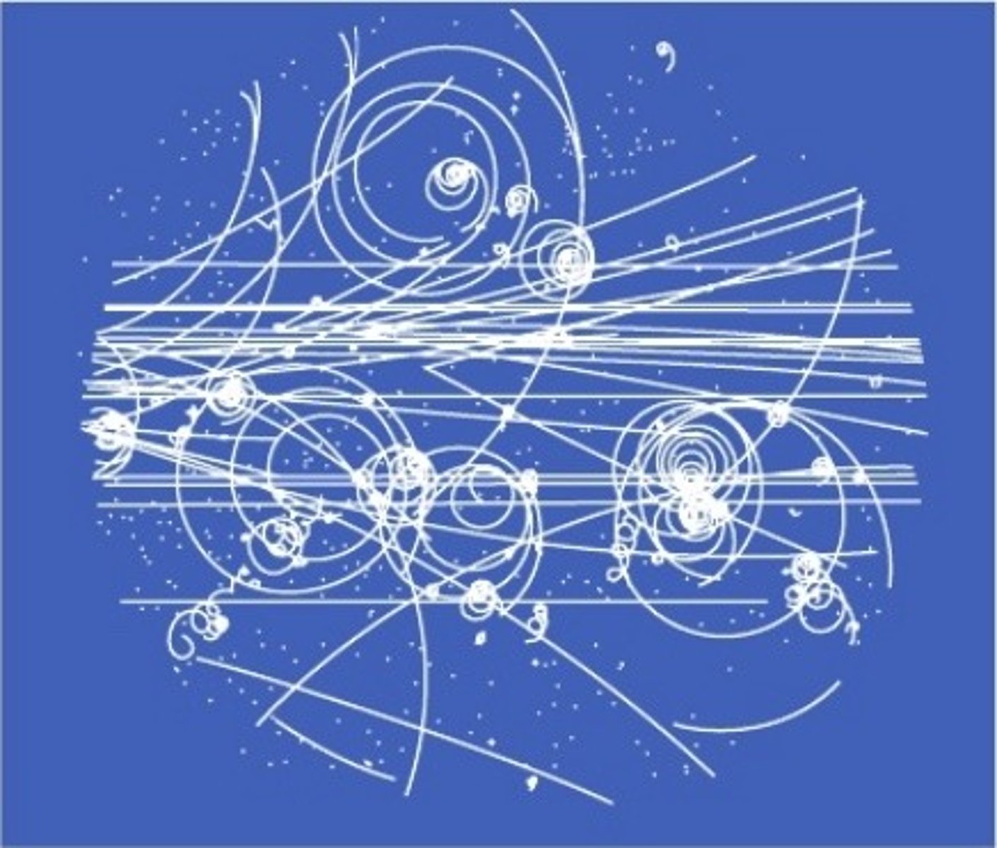<p>Liquid nitrogen boils along the path of ionisation, forming bubbles which can be photographed under light</p>