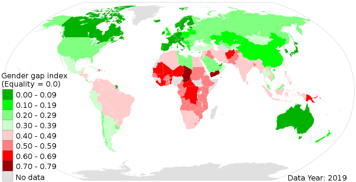 A statistical measure of gender inequality that combines data on reproductive health, empowerment, and labor market participation.