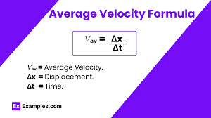 <p>Average velocity:</p>