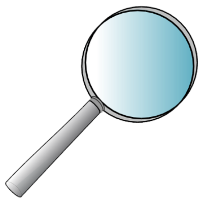 How many times larger something appears.