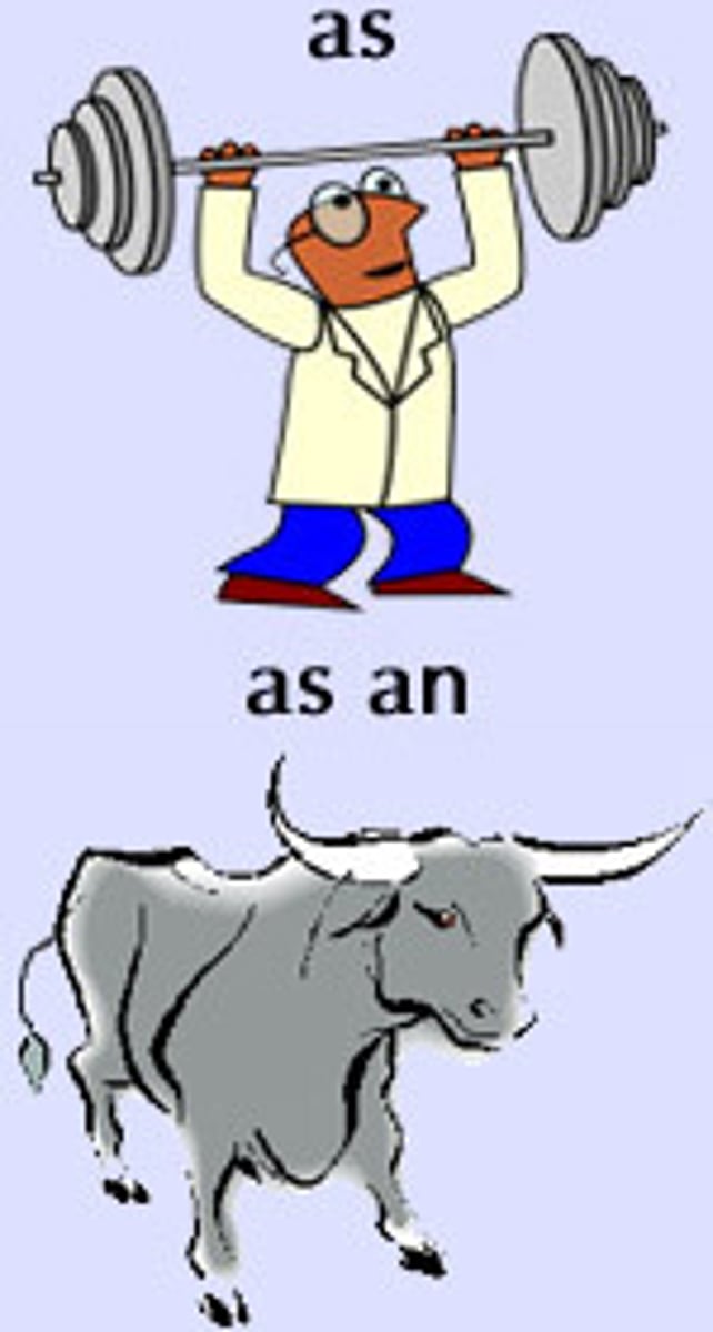 <p>A comparison of two unlike things using the words like or as.</p>