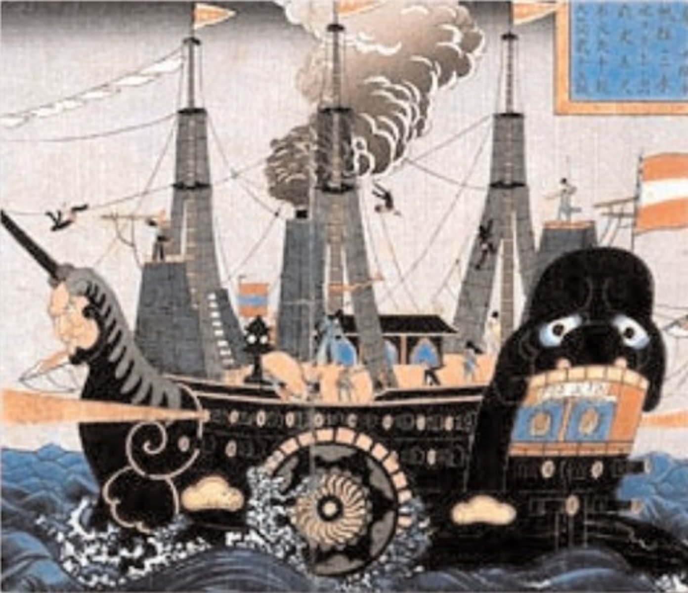 <p>-The Tokugawa Shogunate was very worried about European influence in Japan</p><p>-They had seen what had happened to the neighboring Philippines, which had been taken over by the Spanish</p><p>-In 1635 the Tokugawa Shoguns issued the Tokugawa Edicts; this was a set of laws that forbade any Japanese from leaving Japan, and blocked any foreigners from coming in</p><p>-The only people who were allowed to enter or exit Japan were the Dutch, so trade was very limited</p><p>-As a result of basically cutting off trade for 250 years, the Japanese became very ____________________________</p><p>-This meant that they fell very far behind in terms of technology, the Enlightenment, new ideas, etc.</p><p>-Here we see the damaging effect of cutting yourself off from the outside world; you get to preserve your culture, but you fall behind in military and technological power</p><p>-Japanese _______________ ended in 1853 when Commodore Matthew Perry, an American, entered Japan and forced them to open up trade at gunpoint</p>