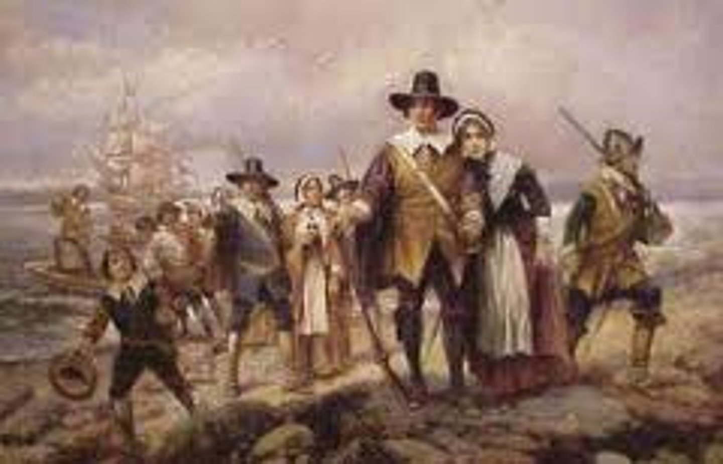 <p>Radical dissenters to the Church of England, They became known as Pilgrims,</p>