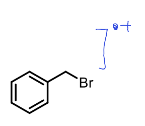 <p>show benzylic group fragmentation to give 91 m/z peak</p>