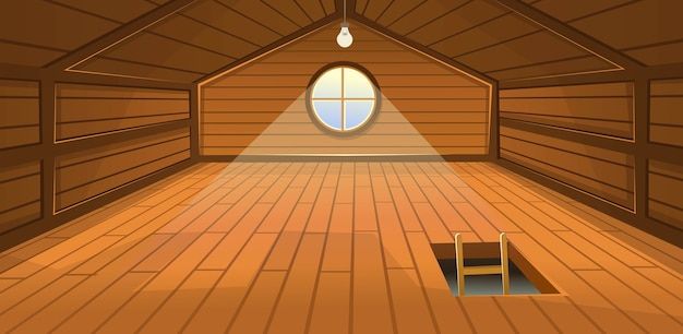 <p>Room or space found directly below the roof of a house, often used for storage.</p>