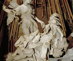 <p>Baroque sculpture dramatizing spiritual experience through movement and light.</p>