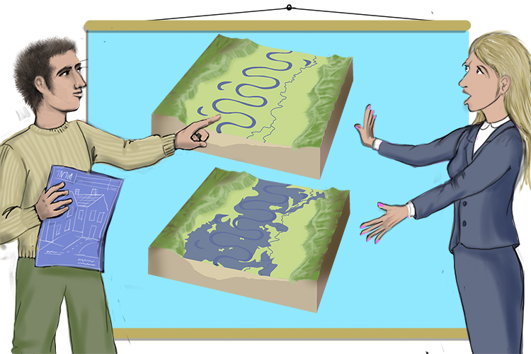 <p>floodplain zoning - resticts development in high-risk zones of flodding. It benefits are its cost effictive, reduces damage or hazard. Although it is politically difficult and it limits housing</p><p>afforestation - planting trees to increase infiltrtion and interception, which can decrease runoff and mitigate flood risk. Its advantages include enhancing water retention in soil and improving biodiversity, while downsides may include the time needed for trees to mature and land use conflicts. </p><p>wetland/riverbank restoration - rehabilitating natural ecosystems to restore them back to their original state (restores buffers and slows) improving their ability to absorb floodwaters. This approach can reduce flash floods, increase habitat for wildlife. Requires space and long-term management. </p><p>river restoration - reintroducing natural river processes, such as restoring meanders and resoration of natural river plants. This increases storage and slows down water. Although it is costly in urban areas and may cause displacement</p>