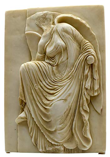 <p>It is a Hellenistic sculpture demonstrating dramatic movement and the use of the &apos;wet drapery&apos; style.</p>