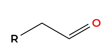 <p>OH adds anti Markovnikov to make enol then tautomerization to aldehyde</p>