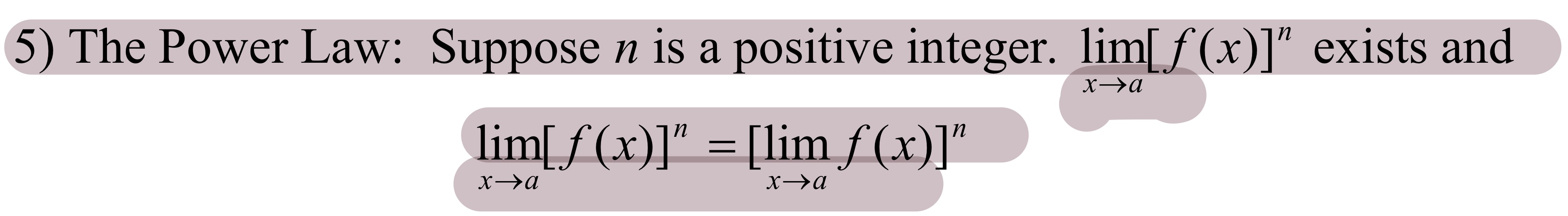 <p>Basic Limit Laws#5: The Power Law</p>