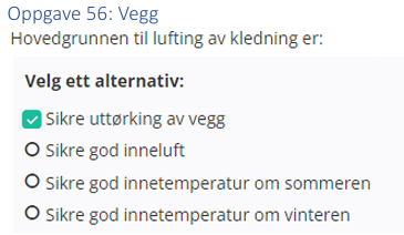 <p>Sikre uttørking av vegg</p>