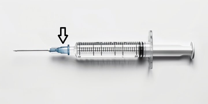 <p>attaches needle to syringe</p>