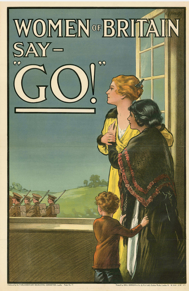 <p><span>Men should carry out their responsibilities and duties to protect the women and children</span></p><p><span>Women want and encourage the young men to go to war</span></p>