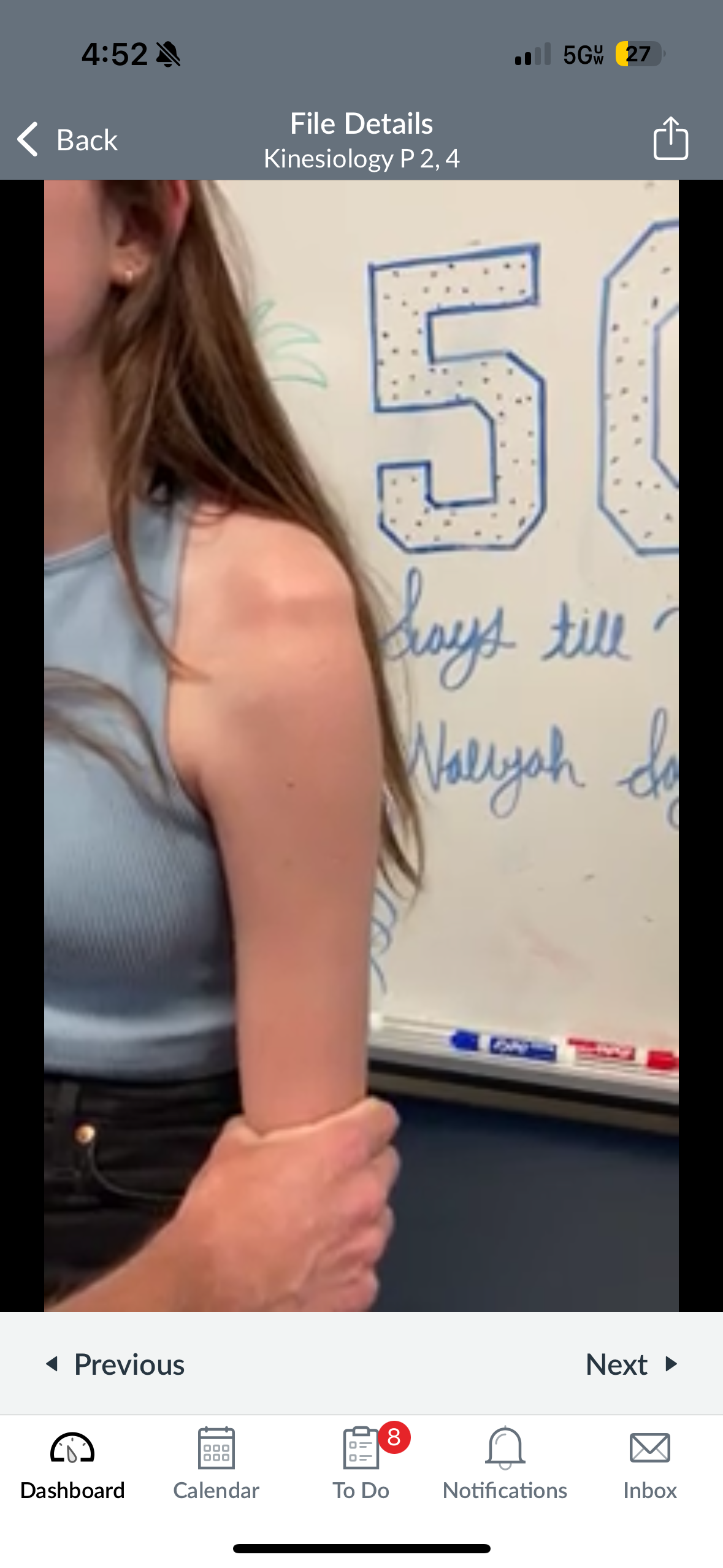 <p>A special test used to assess inferior shoulder instability by applying downward traction while observing for a sulcus sign at the glenohumeral joint. (Sulk)</p>