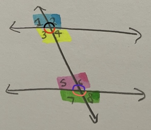 <p>2 angles that are adjacent (next to) and supplementary (=180°)</p>