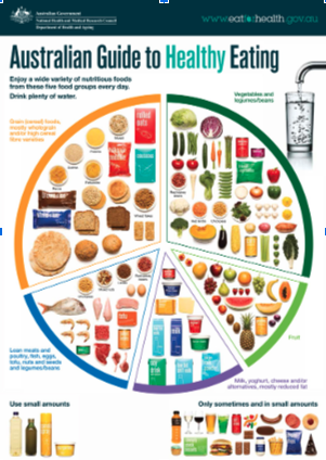 <p>Australian guide to healthy eating</p>