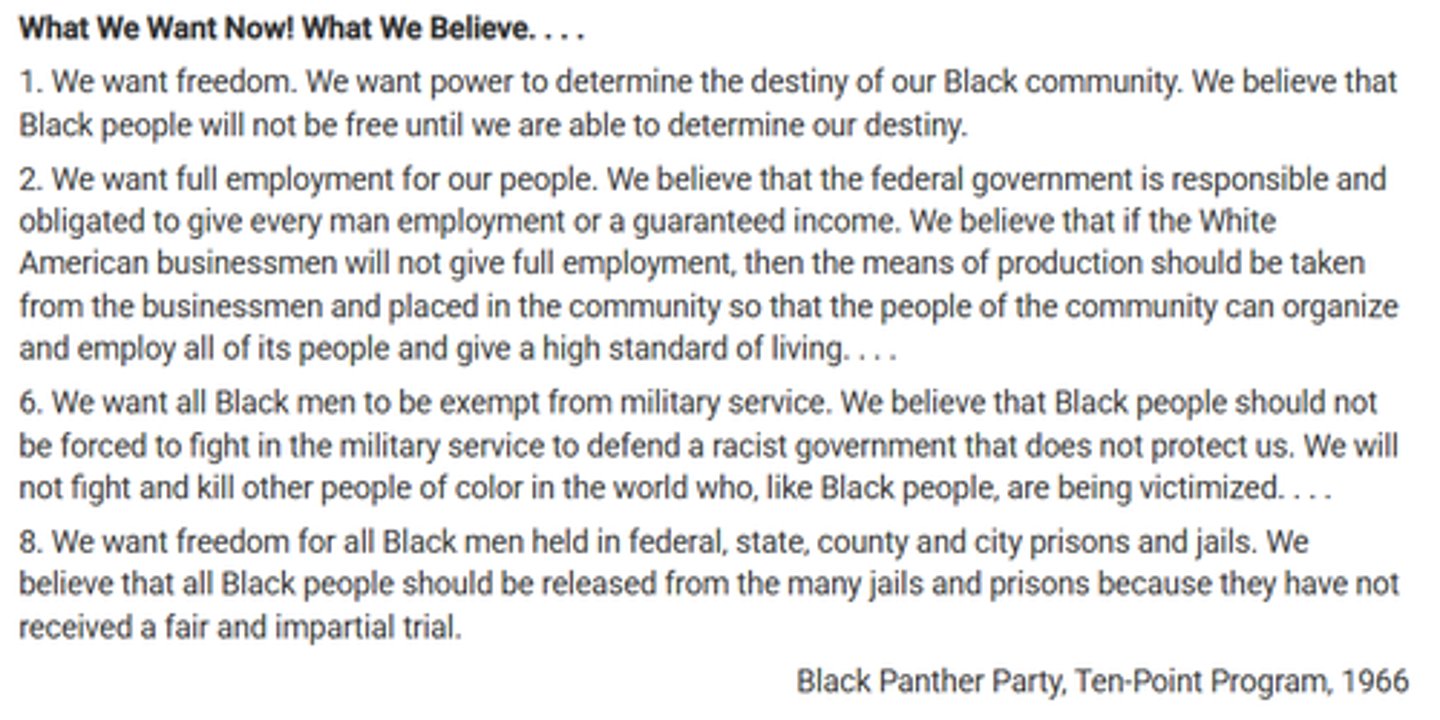 <p>White approval declined as a result of the perception that aggressive policies like those of the Black Panthers resulted in urban unrest.</p>