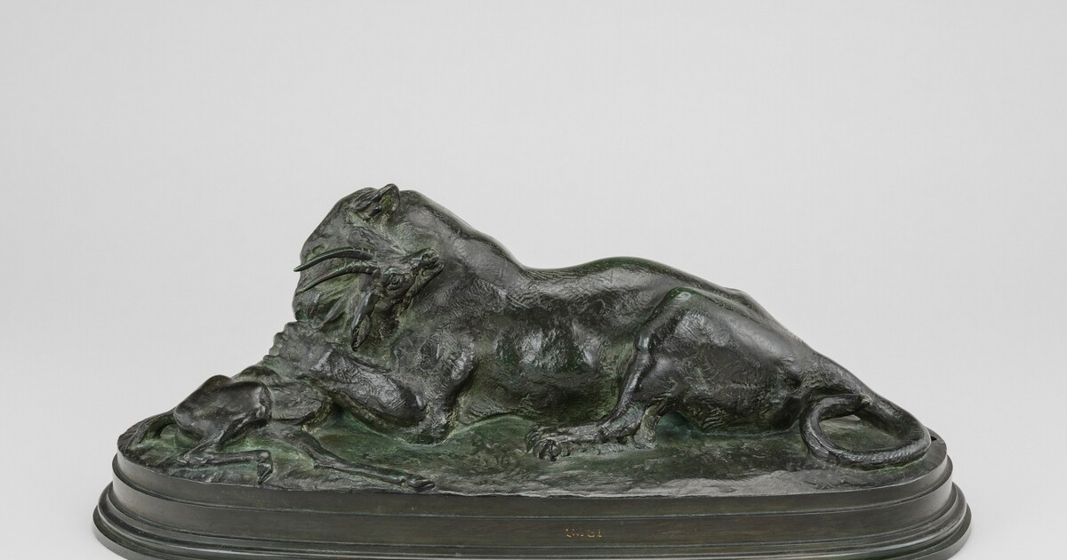 <p>When was Barye, Tiger Seizing a Gazelle, 1834 created?</p>