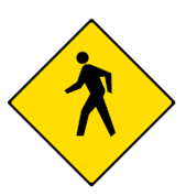 <p>you must yield to pedestrians on crosswalk</p>