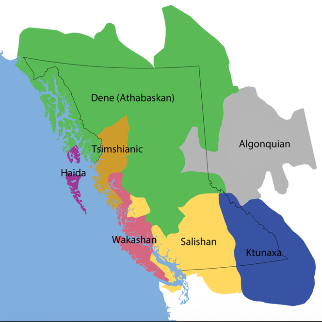 <ul><li><p>Language isolate: a language with no known relatives. They do well on their own due to access to food water. There’s a lot of diversity as people are able to settle and don’t need to trade in order to survive</p><ul><li><p>Haida</p></li><li><p>Ktunaxa</p></li></ul></li></ul><p></p>