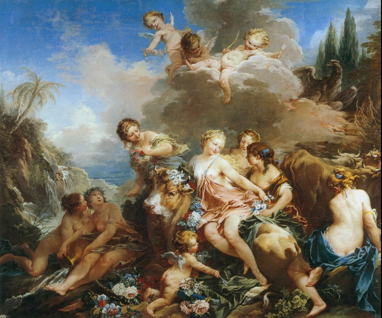 <p>Boucher, The Abduction of Europa, 1732-34</p>
