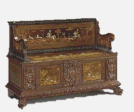 <p><span style="color: rgb(0, 0, 0);">- Some cassoni, were <strong>fitted with a back<br>and arms.</strong><br>- Considered the <strong>forerunners of the<br>sofa.</strong><br>- It is usually set upon a dais and<strong> had<br>loose cushion.</strong></span></p>