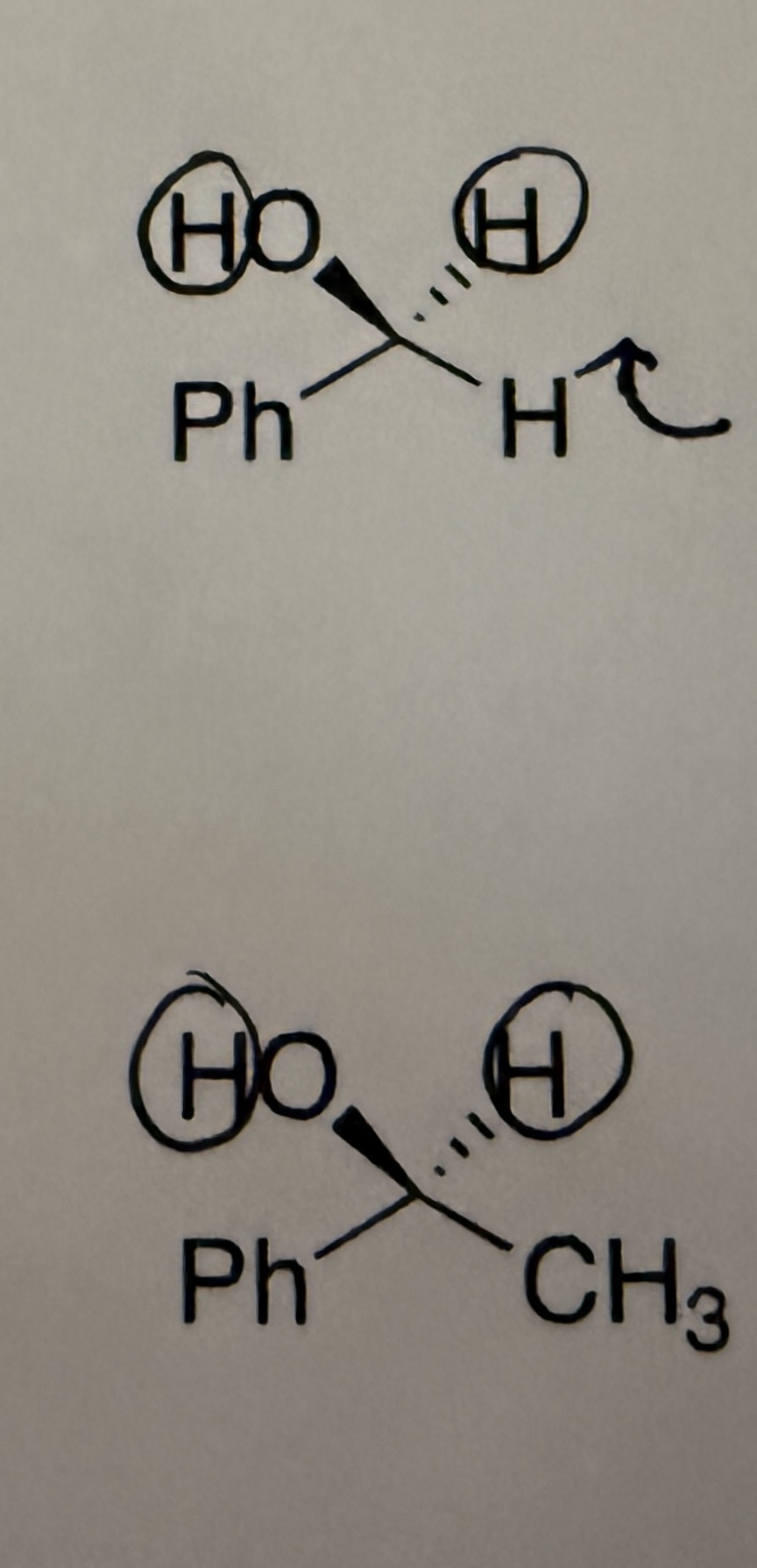 <p>-Use Pd/C, H2</p><p>-Adds 1 H to O &amp; 1 H to C in C=O bond</p><p>-1 equivalent of H2 — doesn’t reduce further bc Pd/C only works on pi bonds</p><p>-No enantiomers bc 2 Hs bonded to C make it achiral</p>