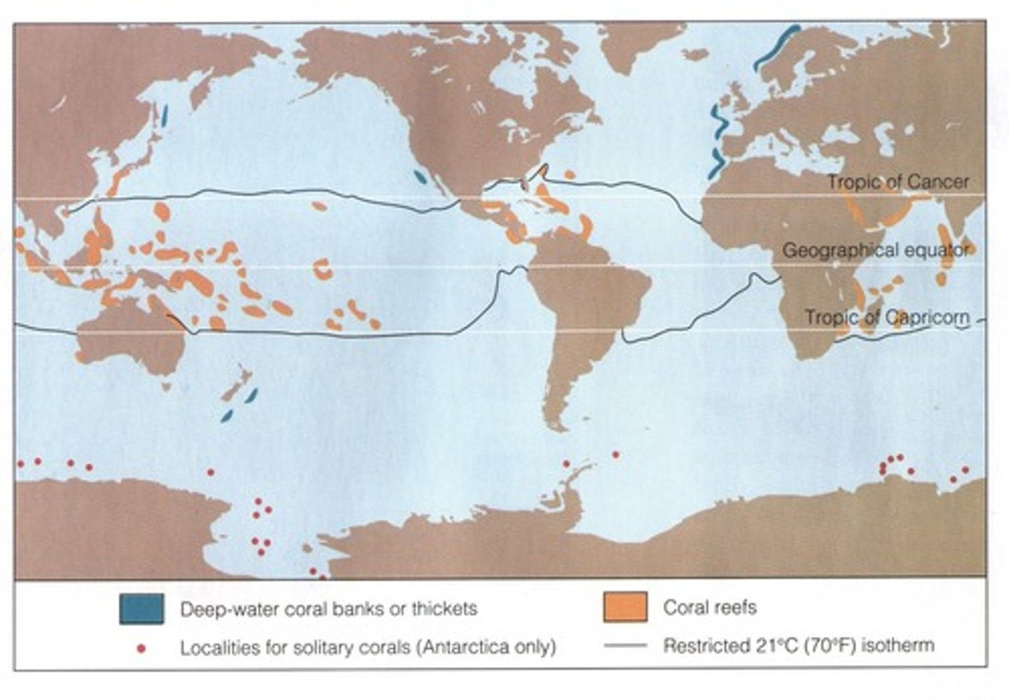 <p>A reef formed along island coastlines.</p>
