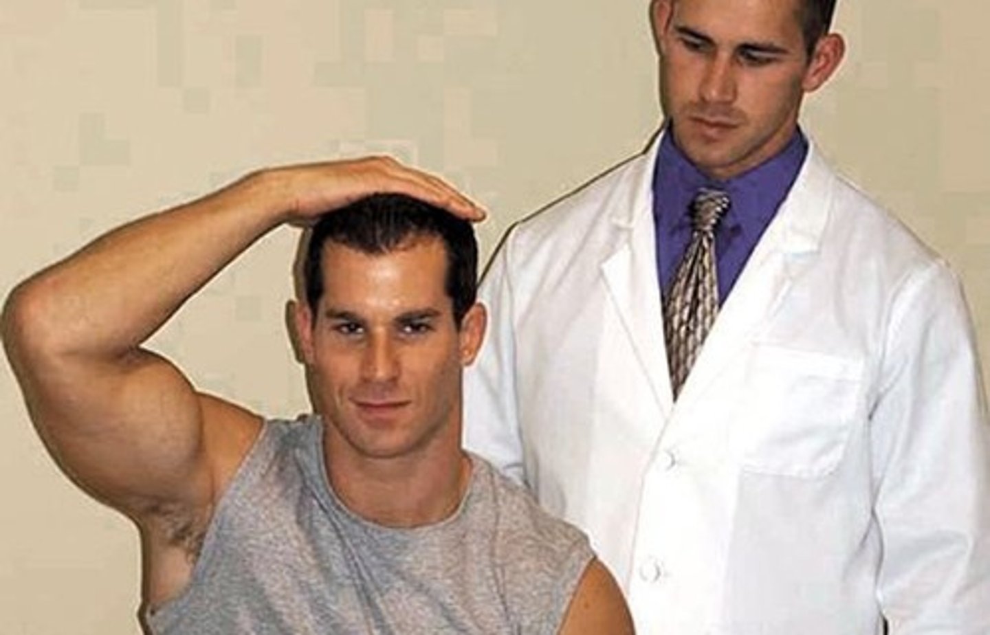 <p>*test for cervical radicular sxs</p><p>- pt elevates the arm through abduction, placing hand or forearm on top of the head</p><p>- sxs relief: herniated disc/nerve root compression</p><p>- sxs worsen: increased pressure in the interscalene triangle (possible TOS)</p>