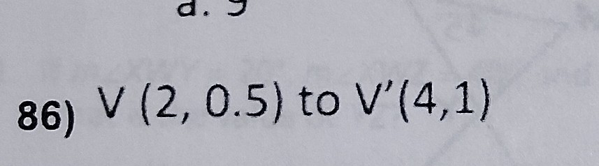 <p>Identity the scale factor from the first point to the next point.</p>