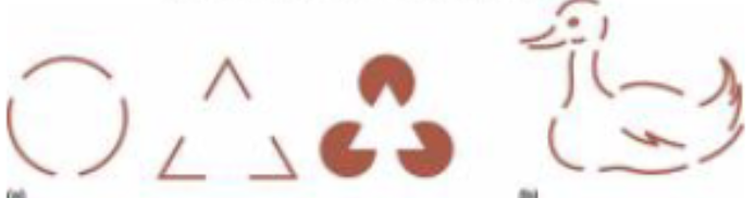 <p>you will perceive lines and edges even when they are not physically present</p>